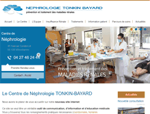 Tablet Screenshot of nephrologie-lyon.com